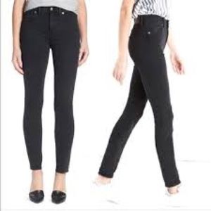 Madewell High-Rise Black Skinny Jeans - size 23